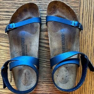Birkenstock Women's Daloa Black Slim Strap Buckle Sandals Size 40EU / 9-9.5US